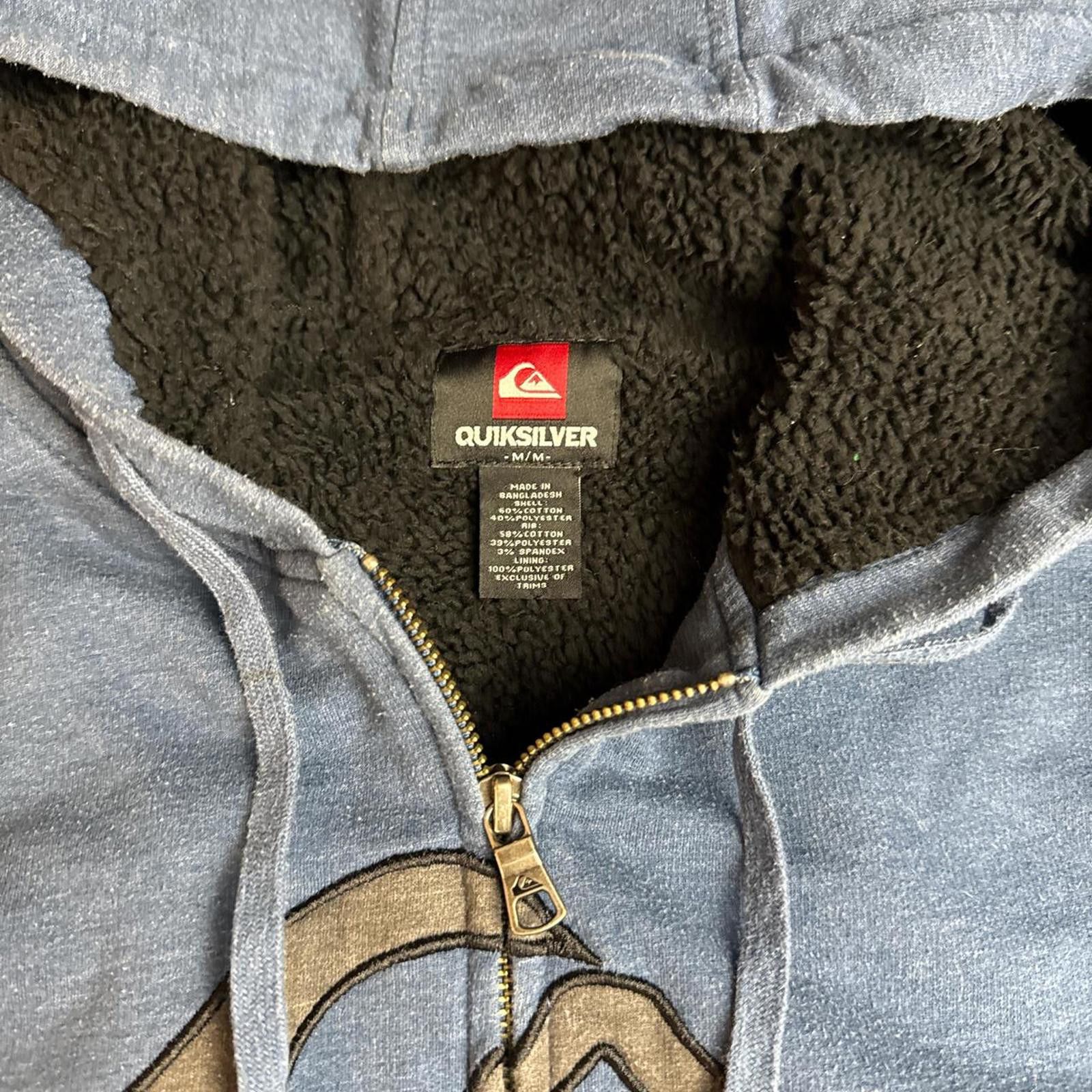 Quiksilver Y2K Quiksilver zip-up hoodie mens medium Size US M / EU 48-50 / 2 - 5 Thumbnail
