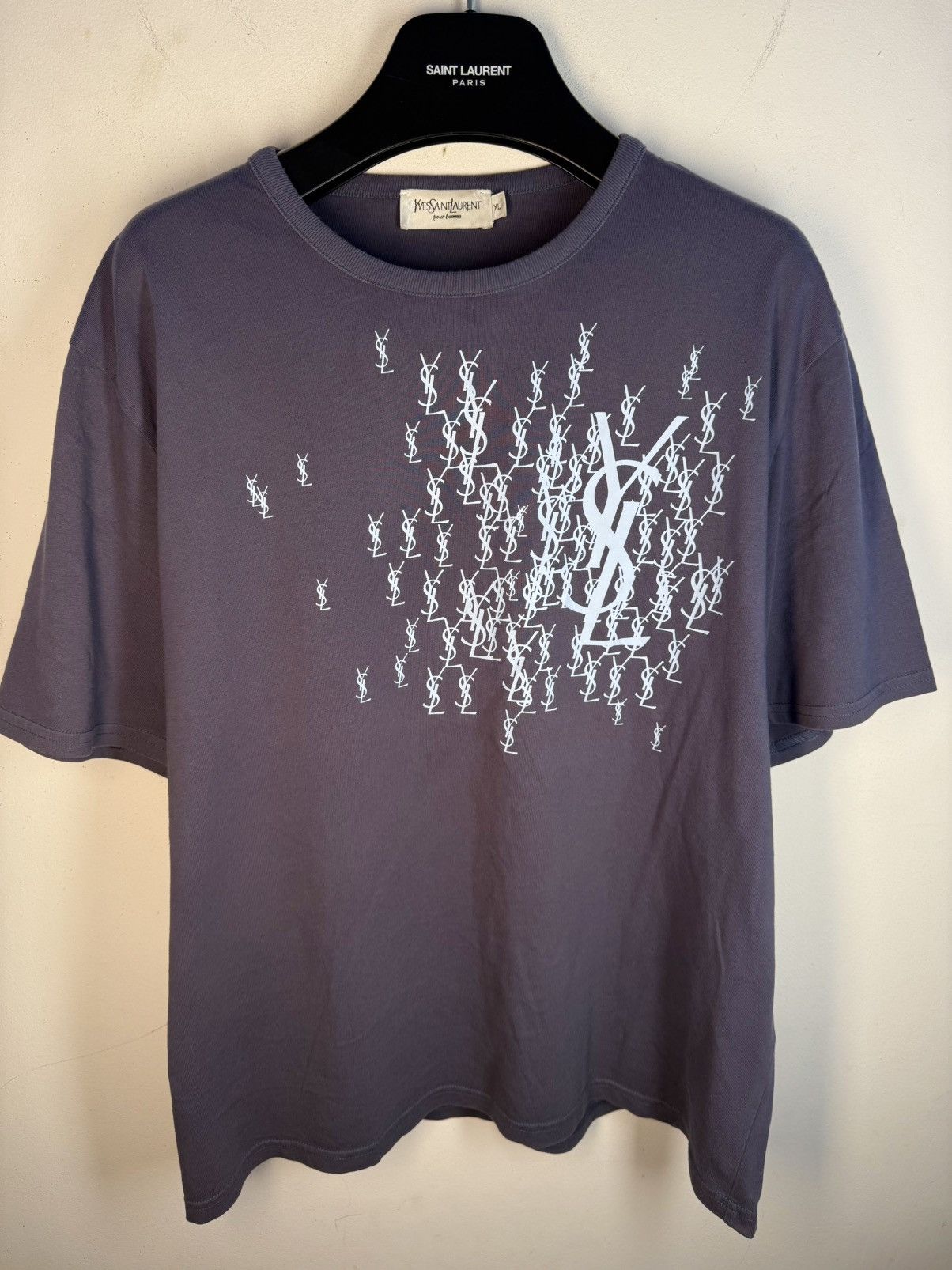 Yves Saint Laurent YSL T-shirt Big Logo Size US L / EU 52-54 / 3 - 2 Thumbnail
