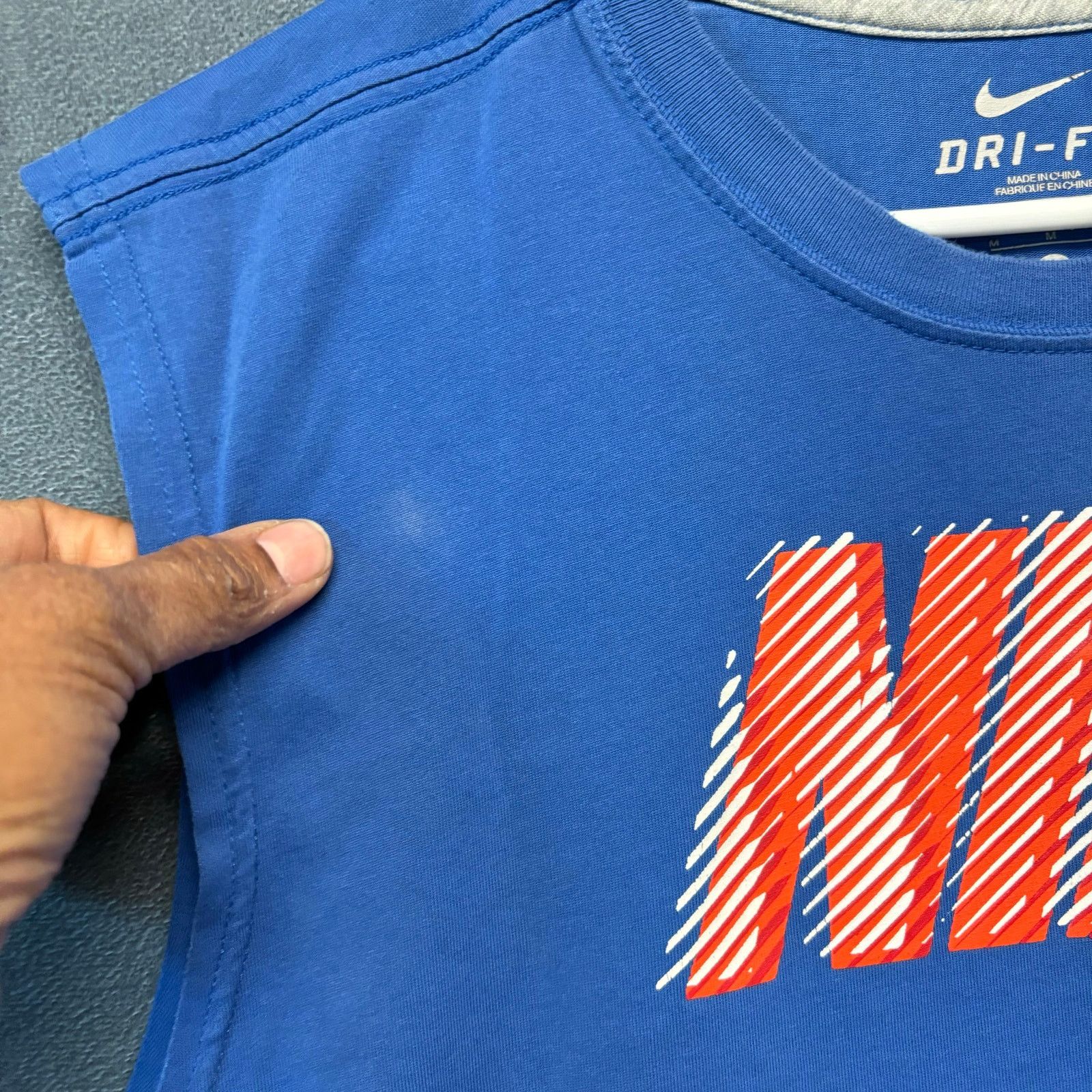 Nike Vintage Nike Tank Mens Medium Spellout Block Letters Muscle Size US M / EU 48-50 / 2 - 4 Thumbnail