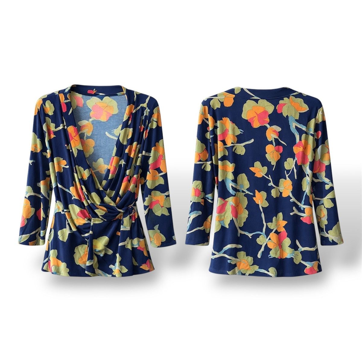 Lauren Ralph Lauren LAUREN RALPH LAUREN BLACK LABEL FLOWERS ART BLOUSE Size 3XL / US 20-22 - 2 Thumbnail