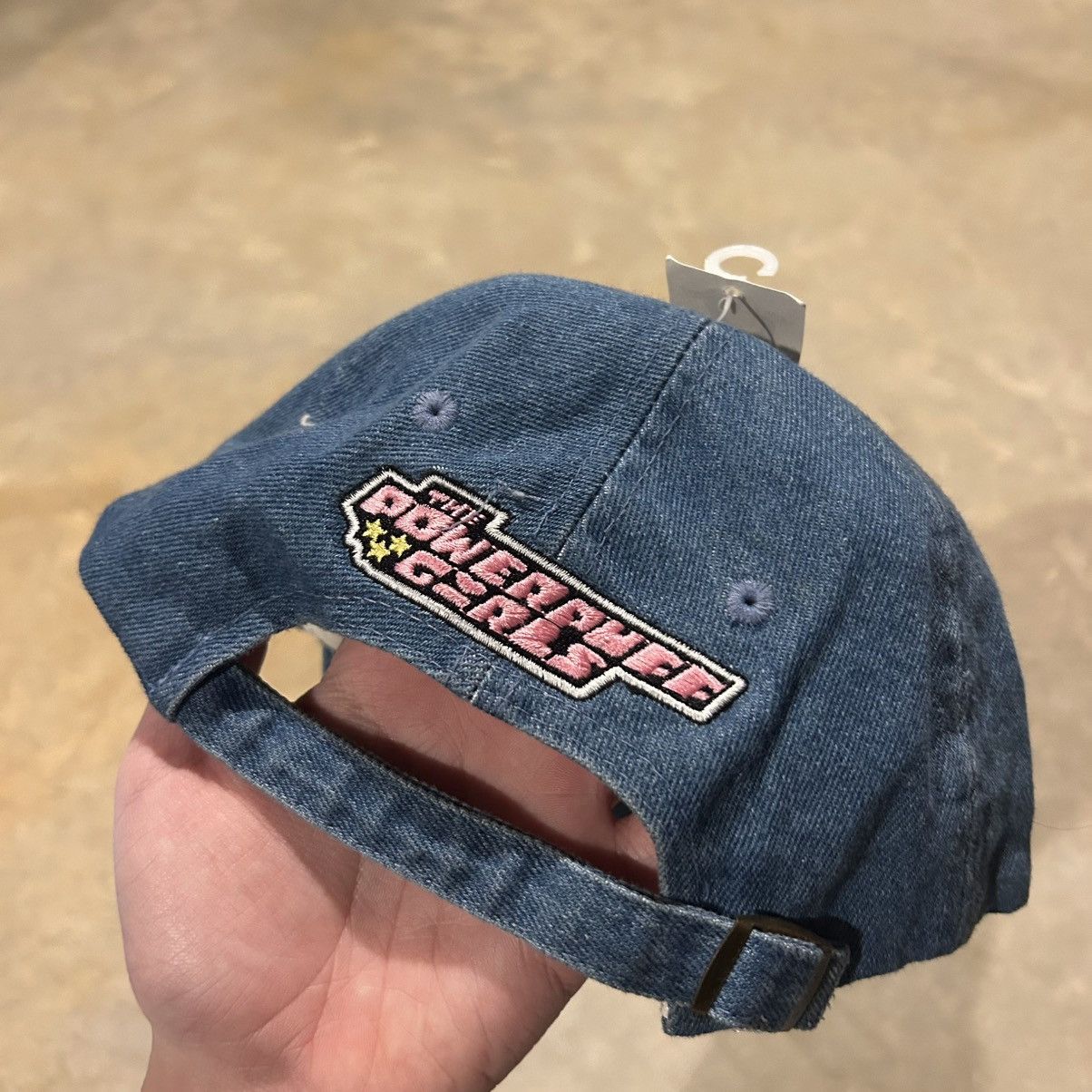 Cartoon Network × Vintage NEW Vintage 2000 Powerpuff Girls Denim Snapback Hat Cartoon Size ONE SIZE - 5 Thumbnail