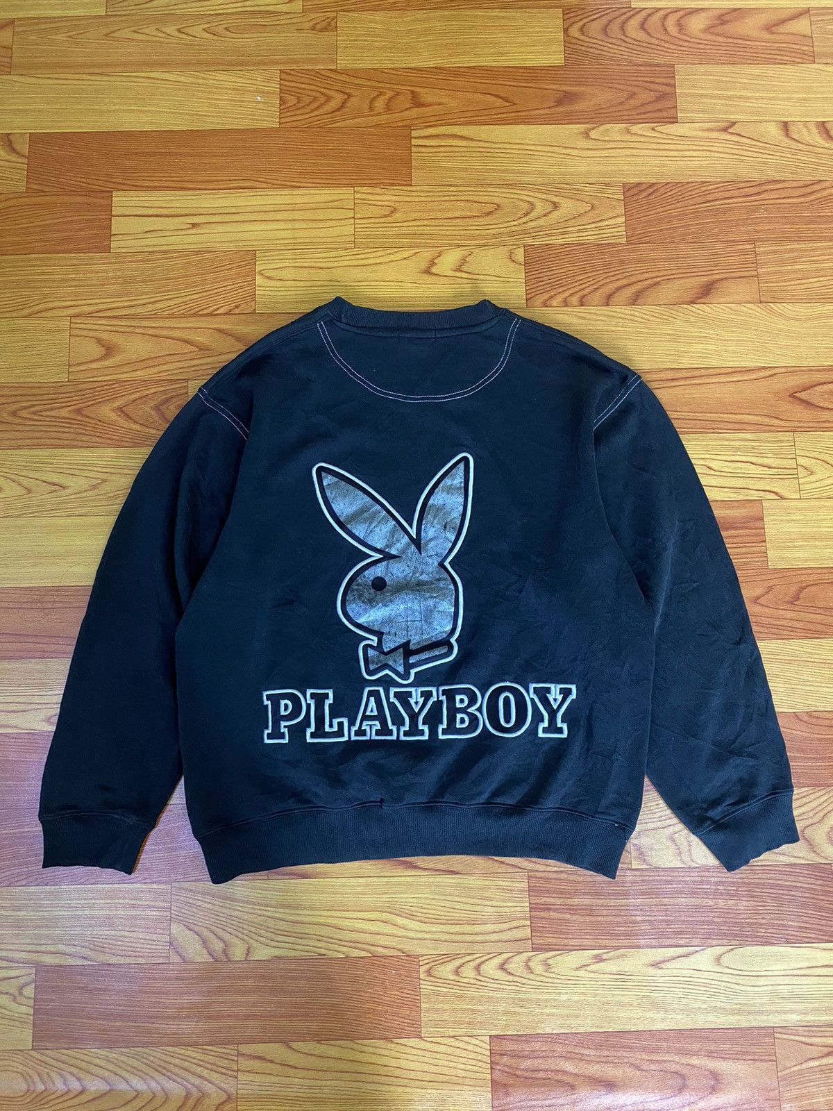Playboy × Vintage Vintage Playboy Back Logo Embroidery Sweatshirt Size US L / EU 52-54 / 3 - 1 Thumbnail
