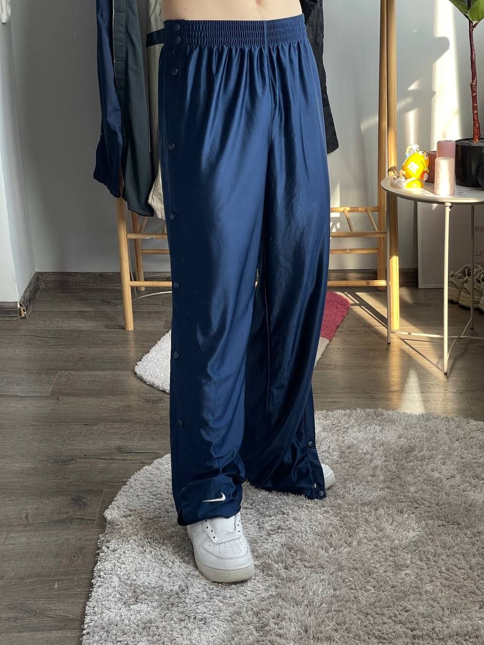 Nike × Streetwear × Vintage nike vintage rare sweatpants drill swoosh 90s Size US 32 / EU 48 - 1 Thumbnail