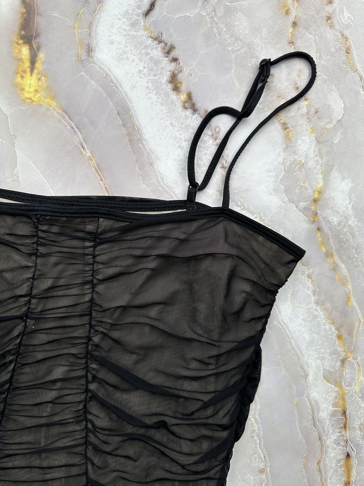 Japanese Brand Vintage Pleated Tank Top Size XS / US 0-2 / IT 36-38 - 3 Thumbnail