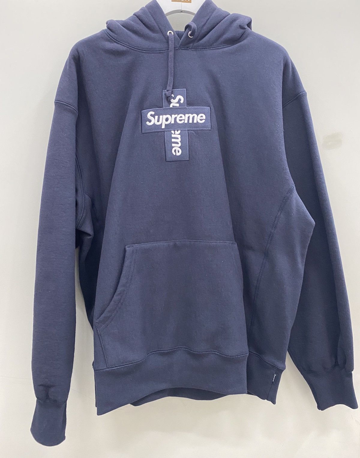 Supreme Cross Box Logo Hoodie | Blue | FARFETCH
