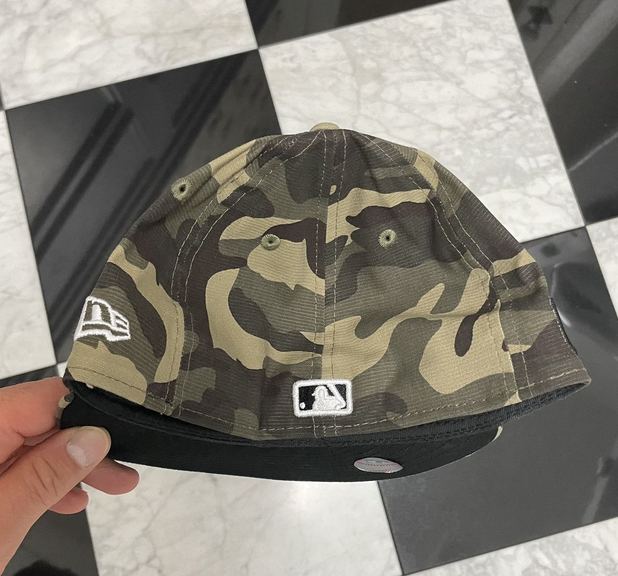 New Era 🔥 Dodgers camo fitted size 7 national league side patch Size ONE SIZE - 3 Thumbnail