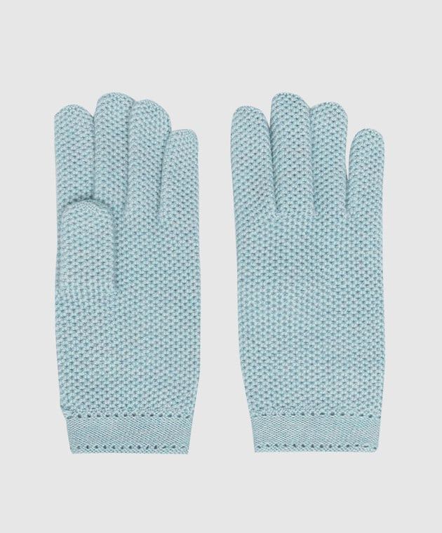 o1srvl11e0424 Crochet Gloves in Blue