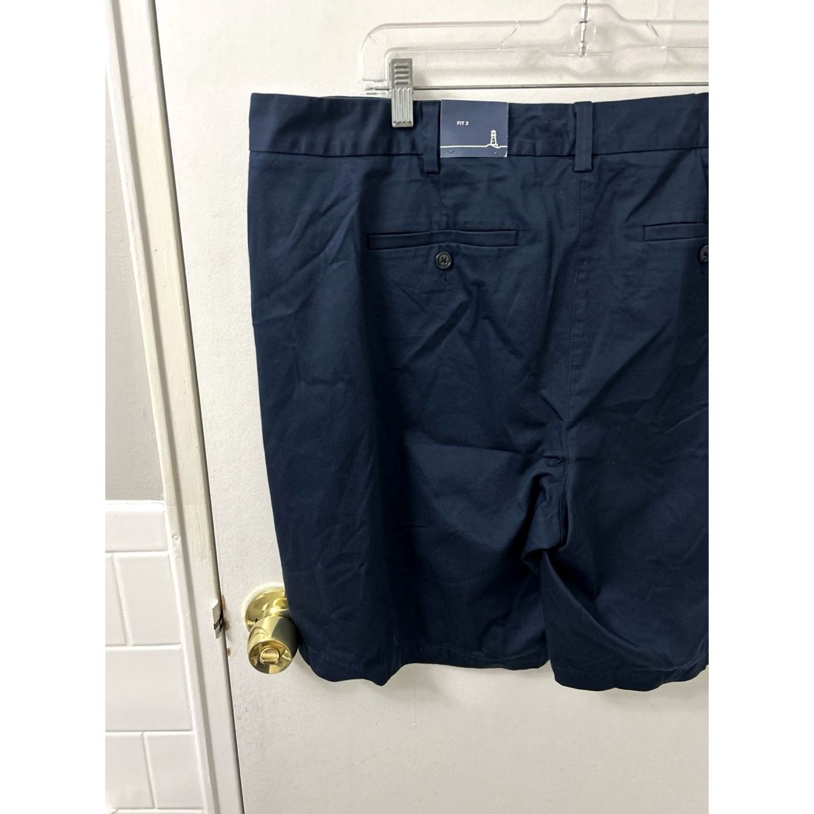 Lands' End Lands' End Fit 2 Chino Shorts Womens 20W Navy 10" Inseam NWT 5 MSRP Size 42" / US 20 - 7 Thumbnail