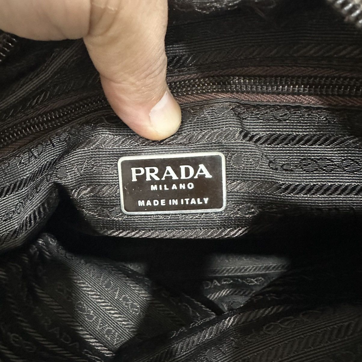 Prada PRADA NAPPA & TESSUTO CATENA SHOULDER CHAIN TOTE BAG Size ONE SIZE - 17 Thumbnail