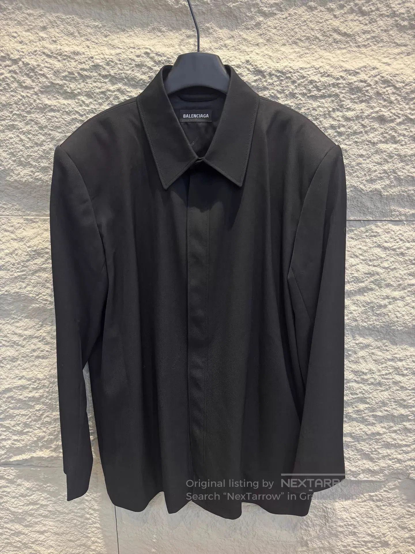Balenciaga Black Long-Sleeve Button-Up Shirt Size S. Size US S / EU 44-46 / 1 - 1 Thumbnail