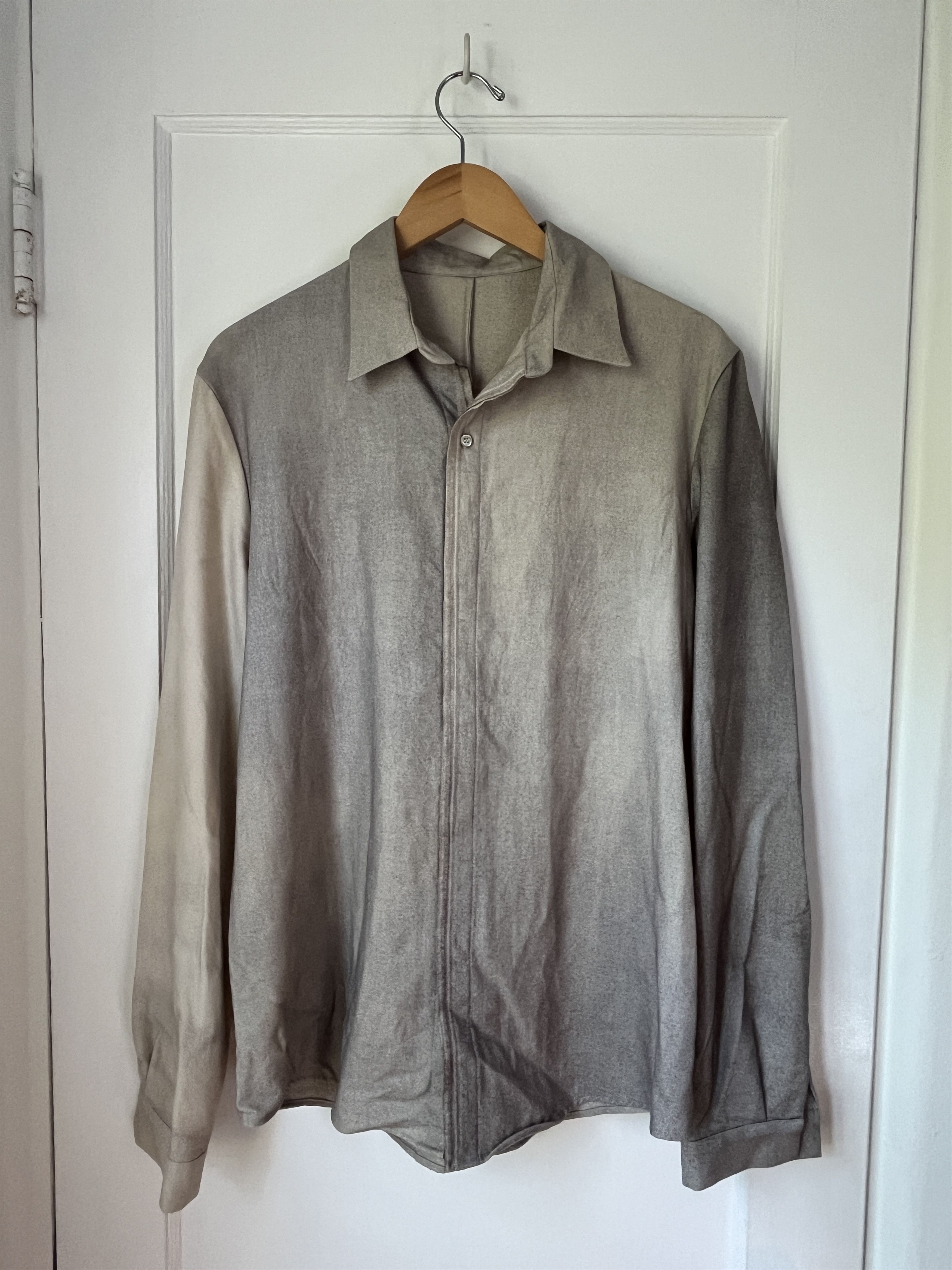 L'Maltieri Button Up Shirt, White/Grey