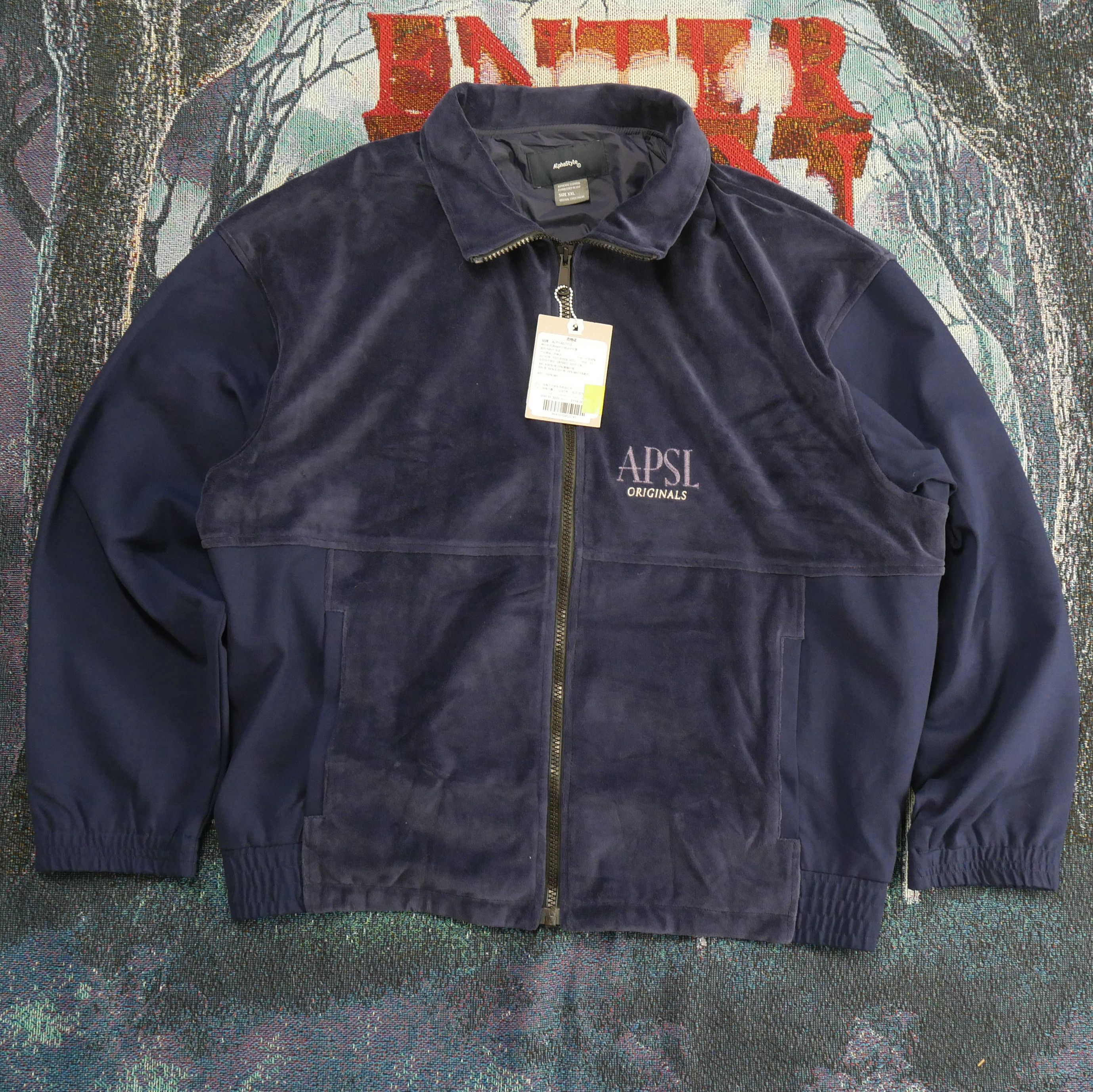 AlphaStyle × Japanese Brand AlphaStyle Biham Full Zip Velour Track Jacket Size US XXL / EU 58 / 5 - 1 Thumbnail