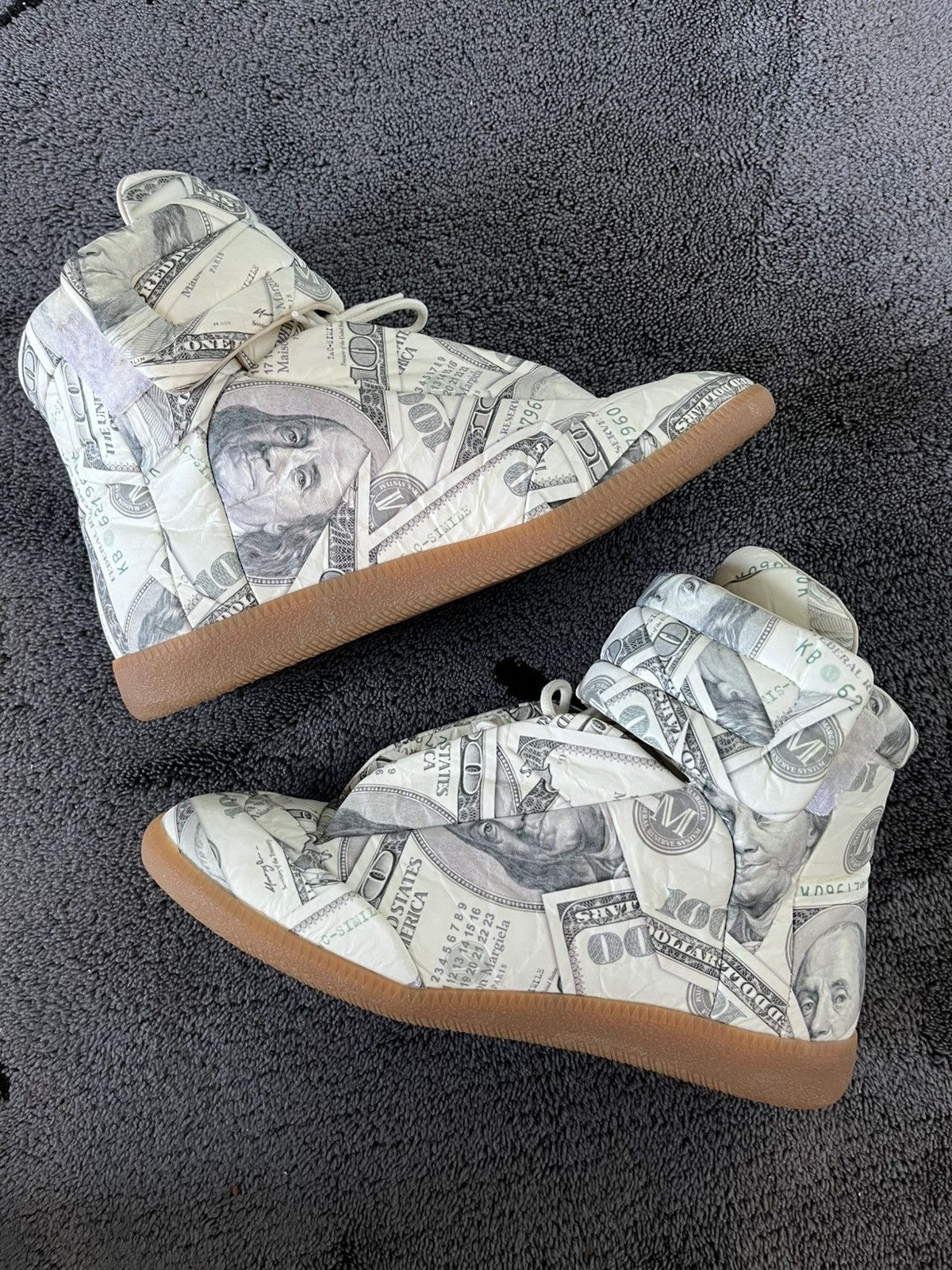 Maison Margiela Maison Margiela Money Print Future Sneakers Size US 10 / EU 43 - 3 Thumbnail
