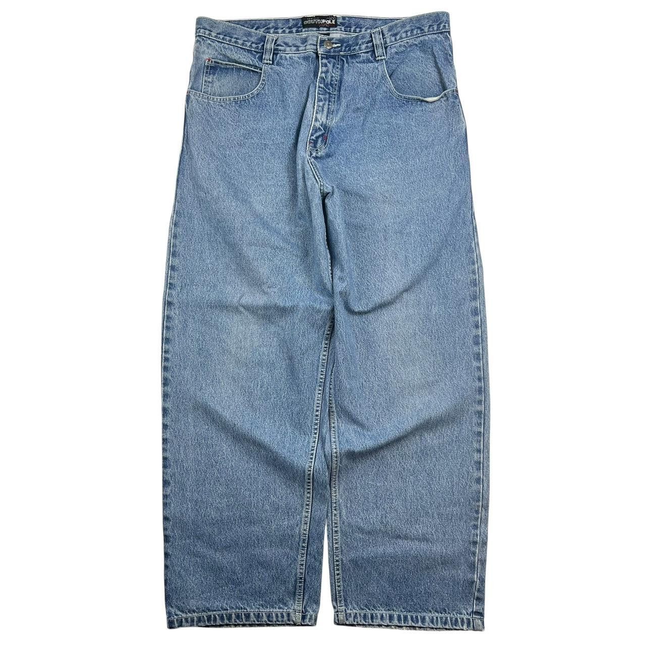 Southpole Vintage Baggy Southpole Denim Light Wash Jeans - Waist: 40” Size US 40 / EU 56 - 2 Thumbnail