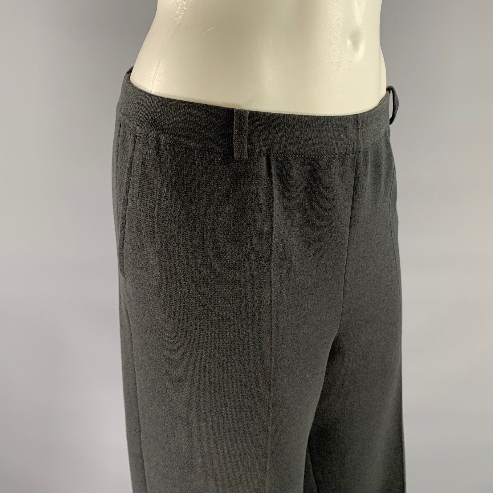 Loro Piana LORO PIANA Size 14 Black Silk Cotton Sweatpant Trousers Size US 34 / EU 50 - 2 Thumbnail