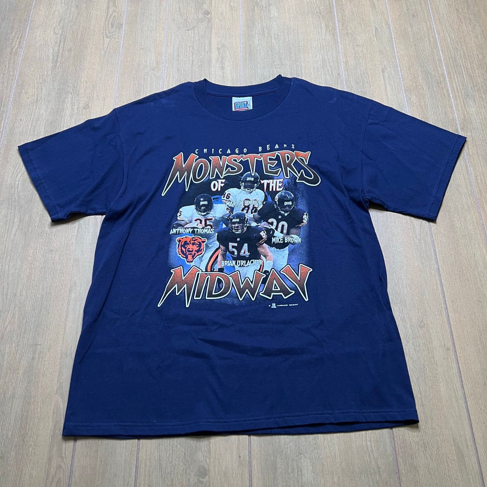 Vintage vintage 2001 Chicago Bears Monsters of the Midway T shirt L Size US L / EU 52-54 / 3 - 1 Thumbnail