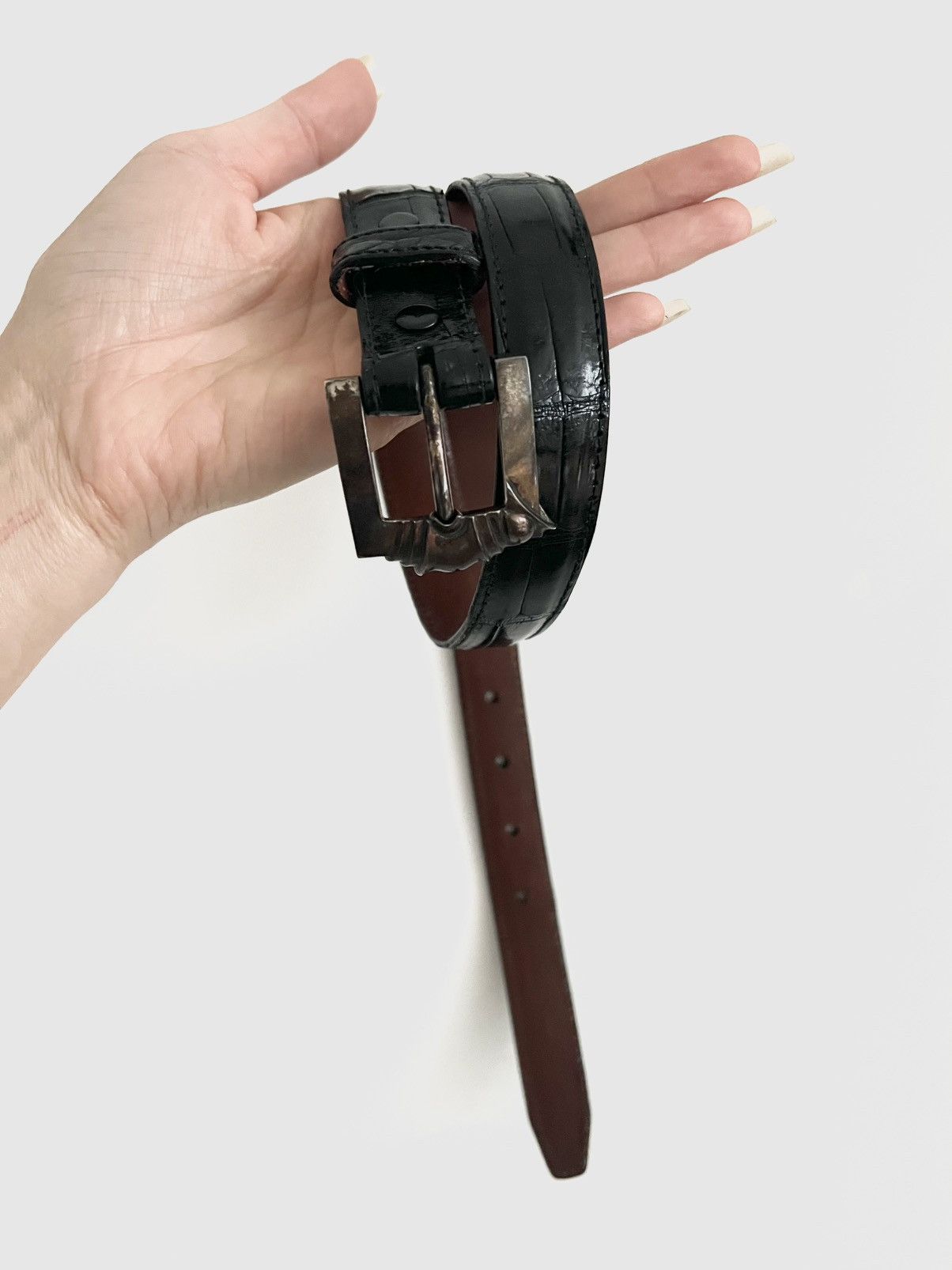 Kieselstein-Cord Kieselstein-Cord alligator belt with sterling silver buckle Size ONE SIZE - 13 Thumbnail