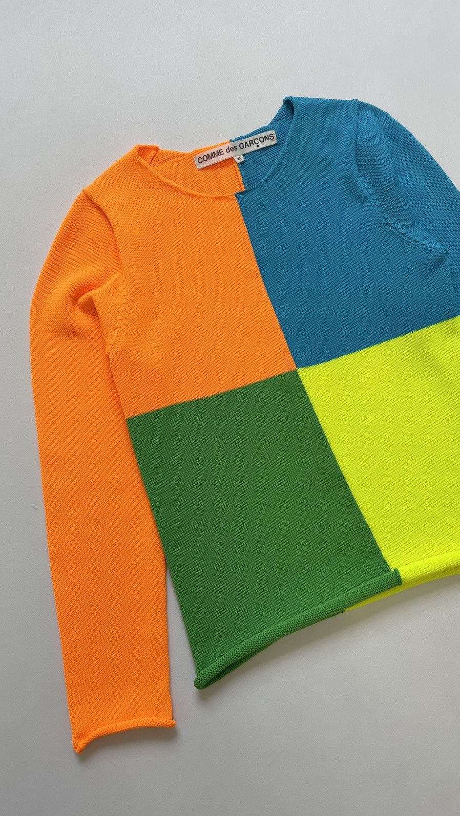 Comme des Garcons A/W 95 ‘Panelled Colour Block’ Knit Sweater Size M / US 6-8 / IT 42-44 - 6 Thumbnail