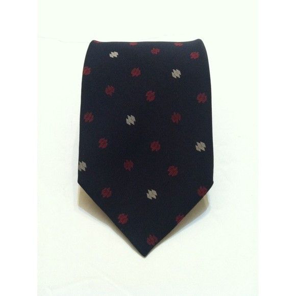 Armani Collezioni ARMANI COLLEZIONI MEN'S NEW NAVY 100%SILK TIEWIDTH: 3 3/4" Size ONE SIZE - 4 Thumbnail