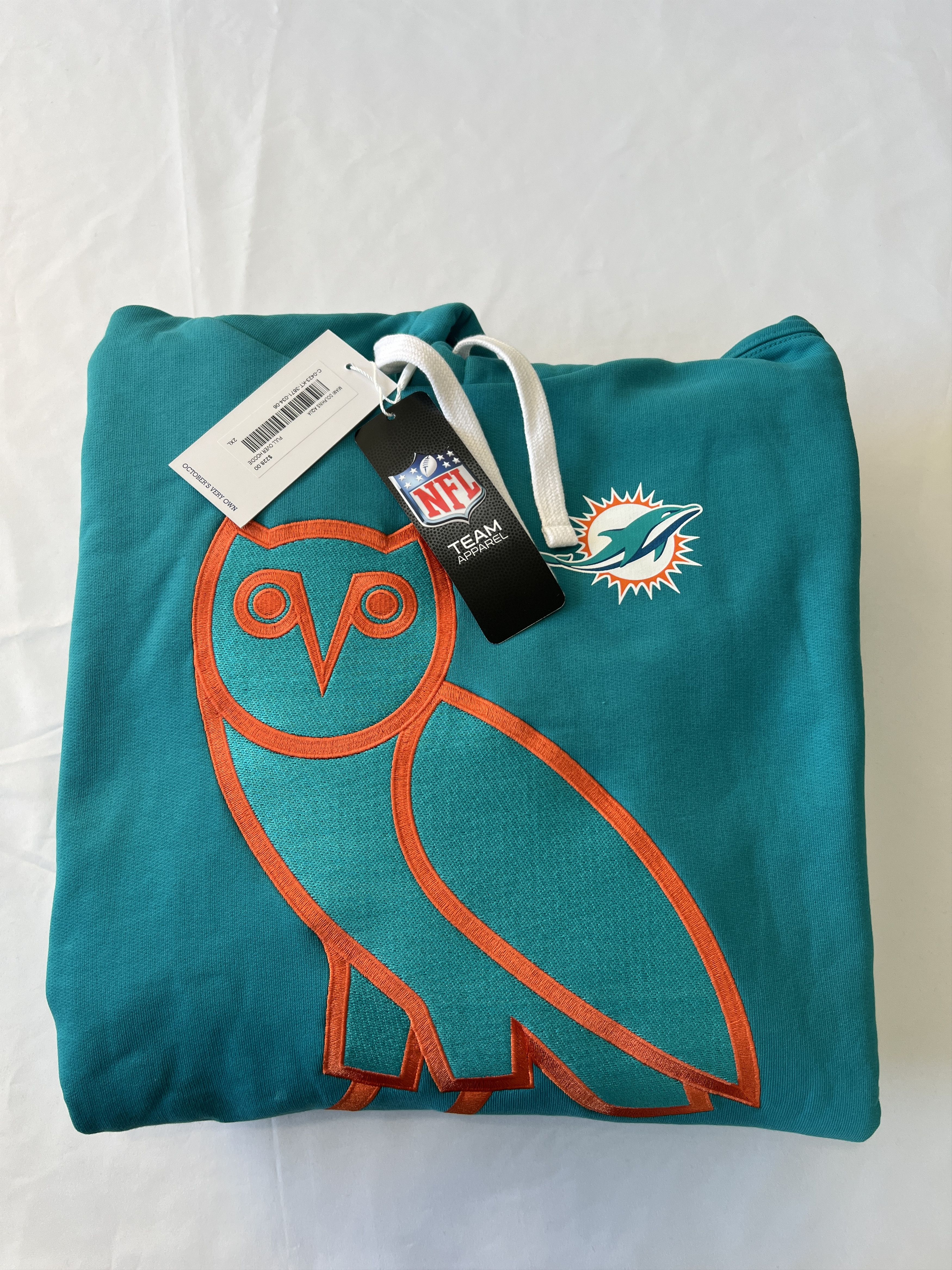 Drake OVO x NFL Miami Dolphins OG Owl Hoodie Size US XXL / EU 58 / 5 - 3 Thumbnail