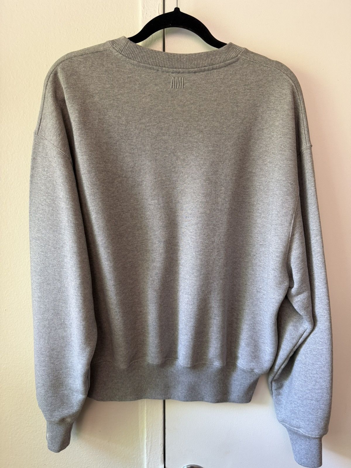 AMI AMI Alexandre Mattiussi Grey Floral Crewneck Sweatshirt Size US M / EU 48-50 / 2 - 2 Thumbnail