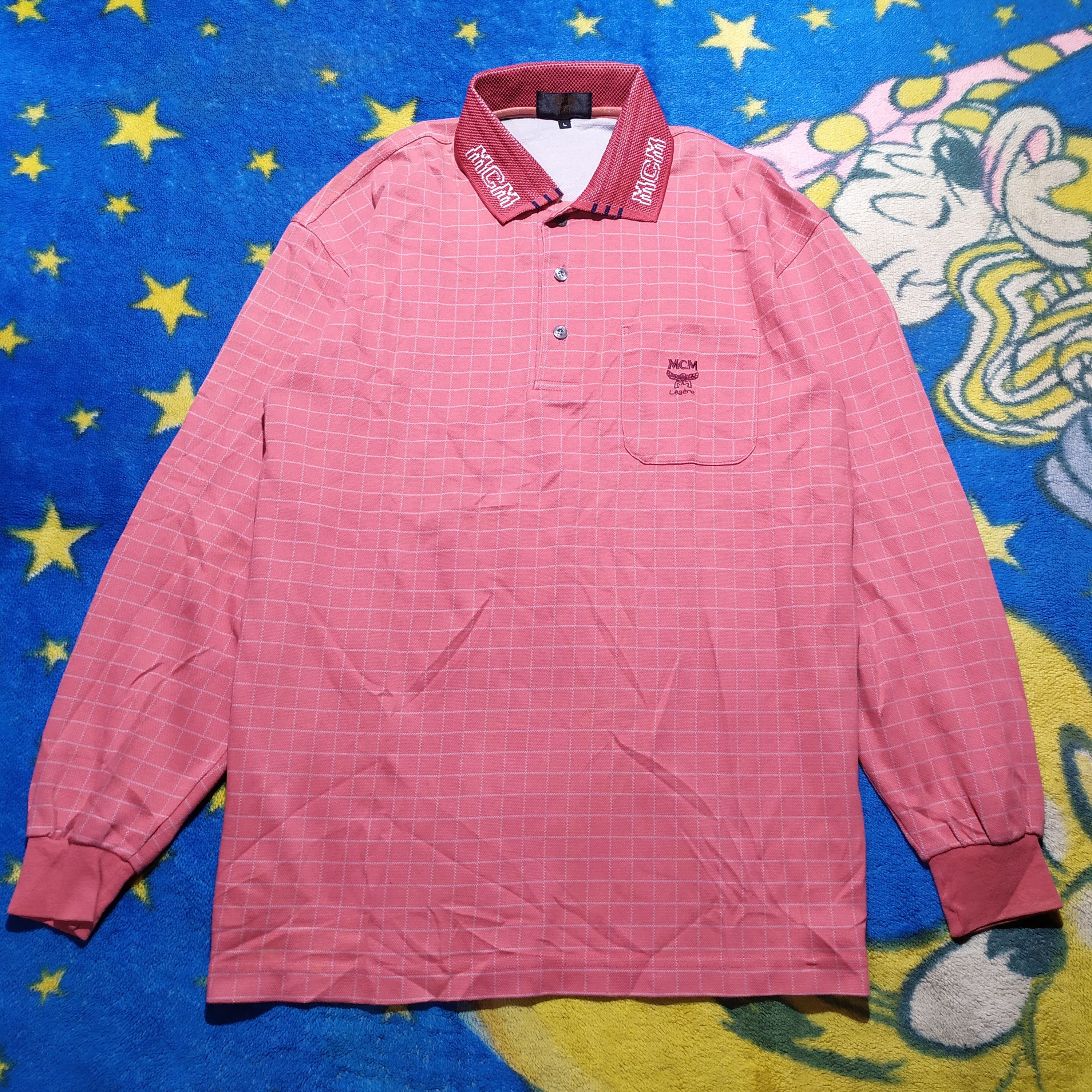 MCM MCM Legere Plaid Polo Long Sleeve Size US L / EU 52-54 / 3 - 2 Thumbnail