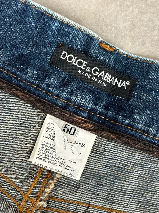 Dolce & Gabbana AW2005 Dolce & Gabbana Blue Faded Distressed Denim Jeans Size US 32 / EU 48 - 11 Thumbnail