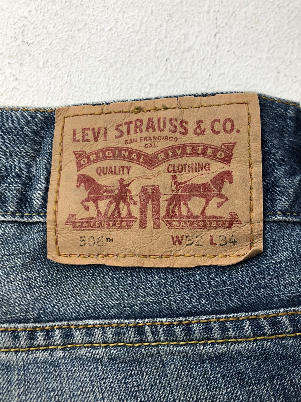 Levi's Retro VNTG 00s Y2K Levi’s 506 Bootcut Blue Denim Jeans Size US 32 / EU 48 - 7 Thumbnail