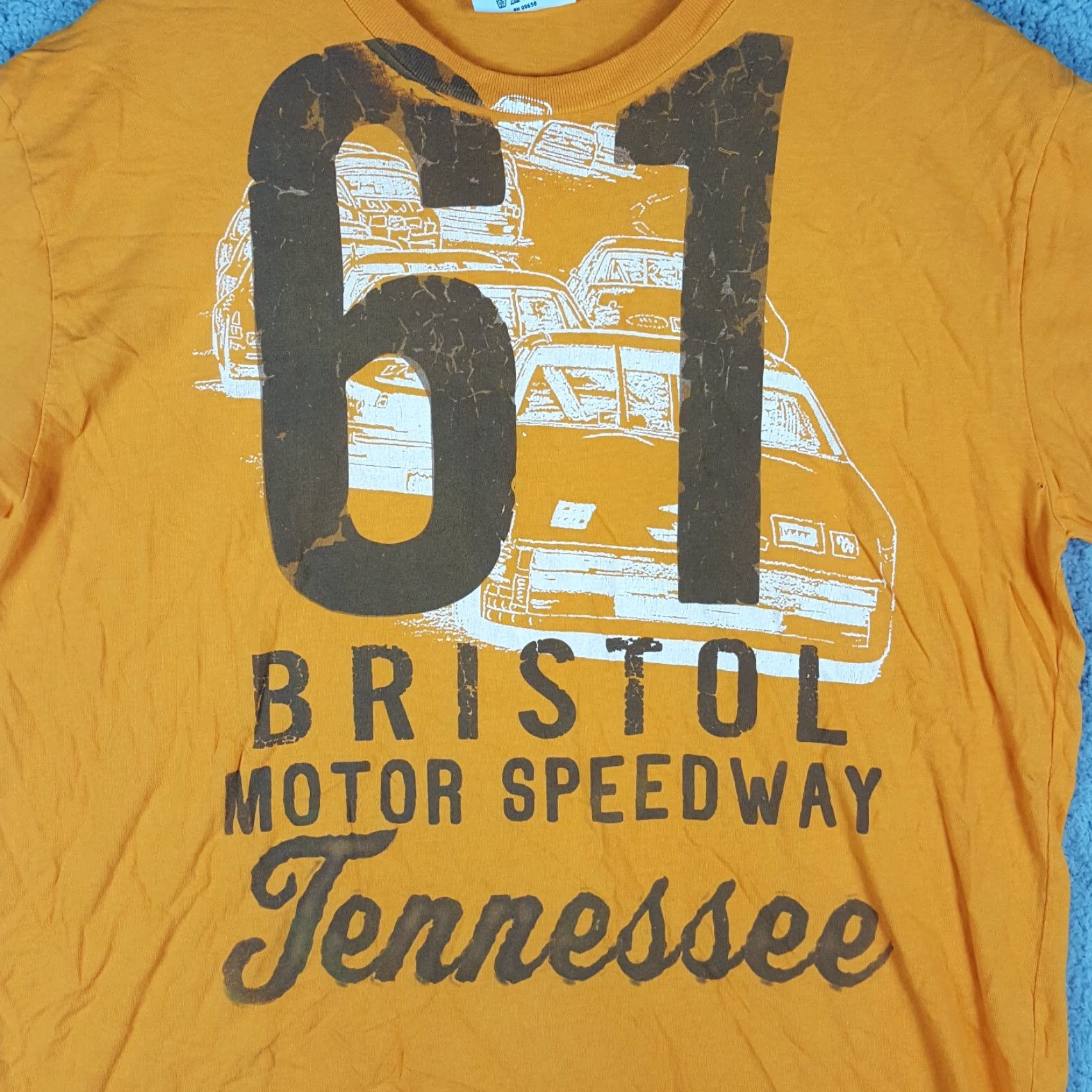 NASCAR Vintage Bristol Motor Speedway NASCAR Racing T Shirt Men XL Orange 90s Car Race Y2K Retro Sports Size US XL / EU 56 / 4 - 3 Thumbnail
