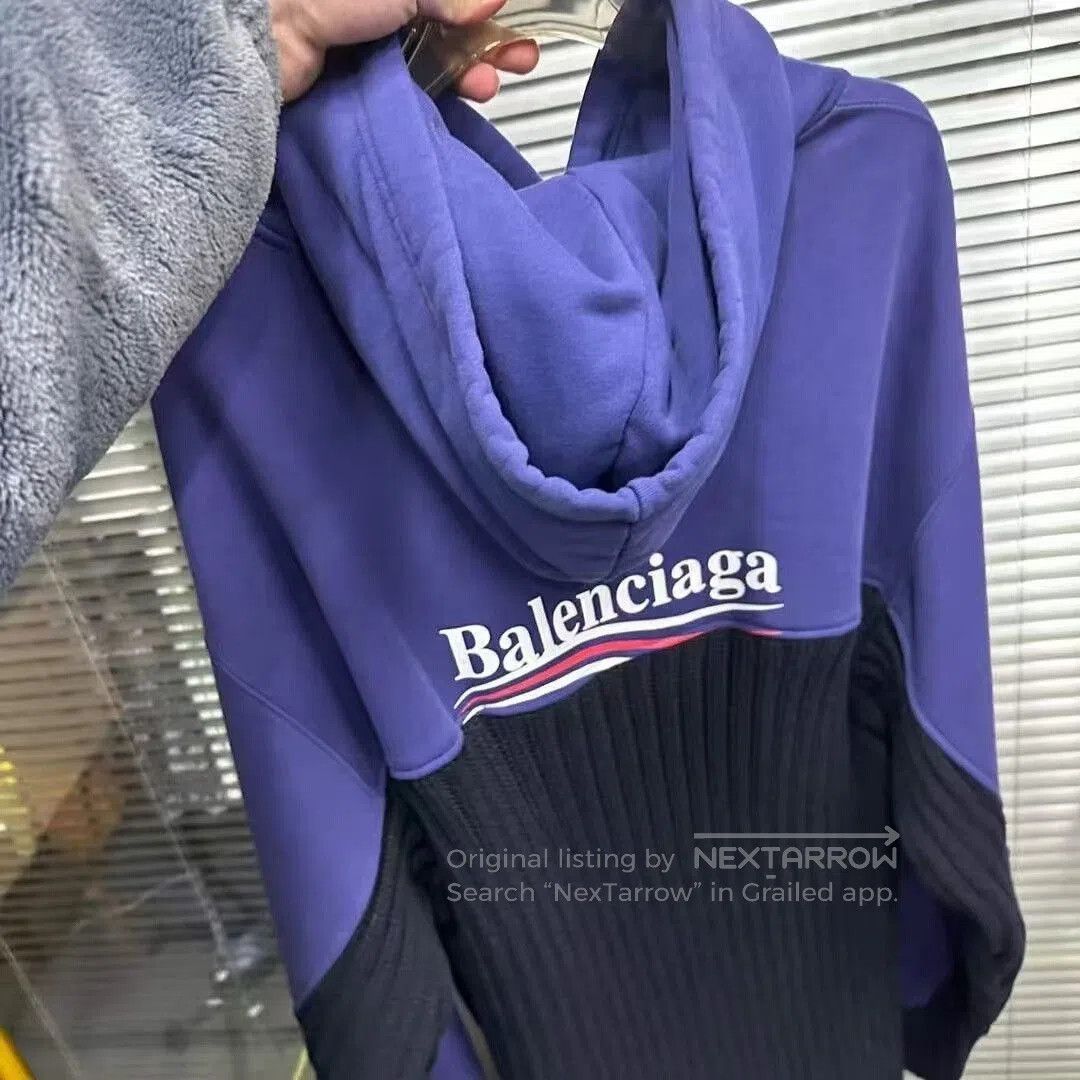 Balenciaga Balenciaga Coke Splicing Hoodie Sweater. Size US S / EU 44-46 / 1 - 3 Thumbnail