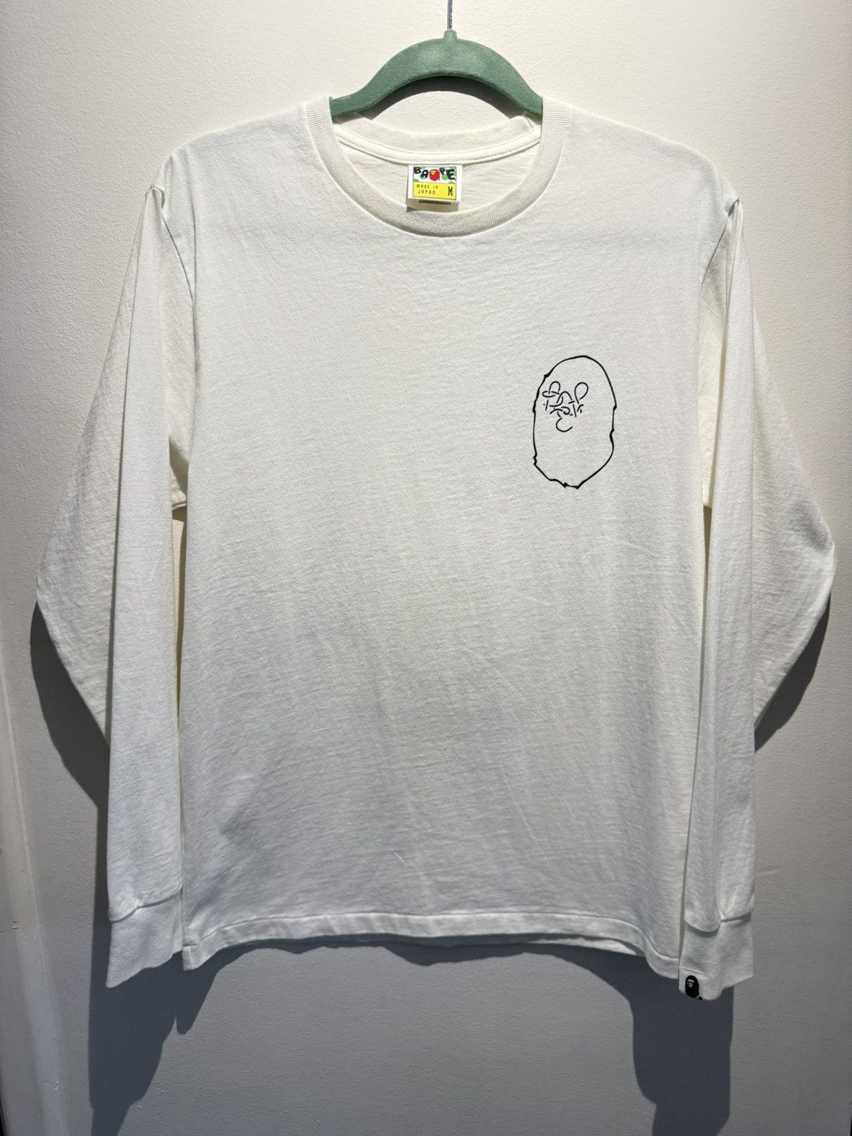Bape Bape cursive ape logo long sleeve tee size M Size US M / EU 48-50 / 2 - 1 Thumbnail