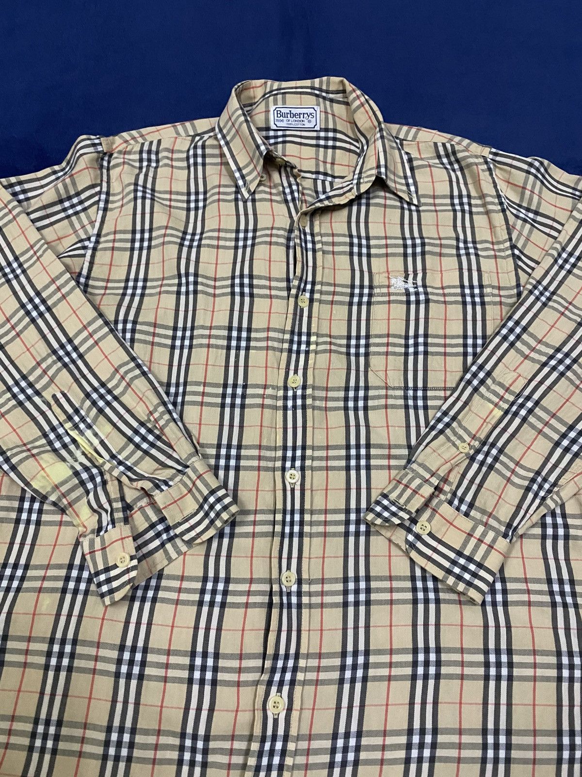 Burberry × Vintage Vintage 90s Burberry London Nova Check Size US L / EU 52-54 / 3 - 1 Thumbnail