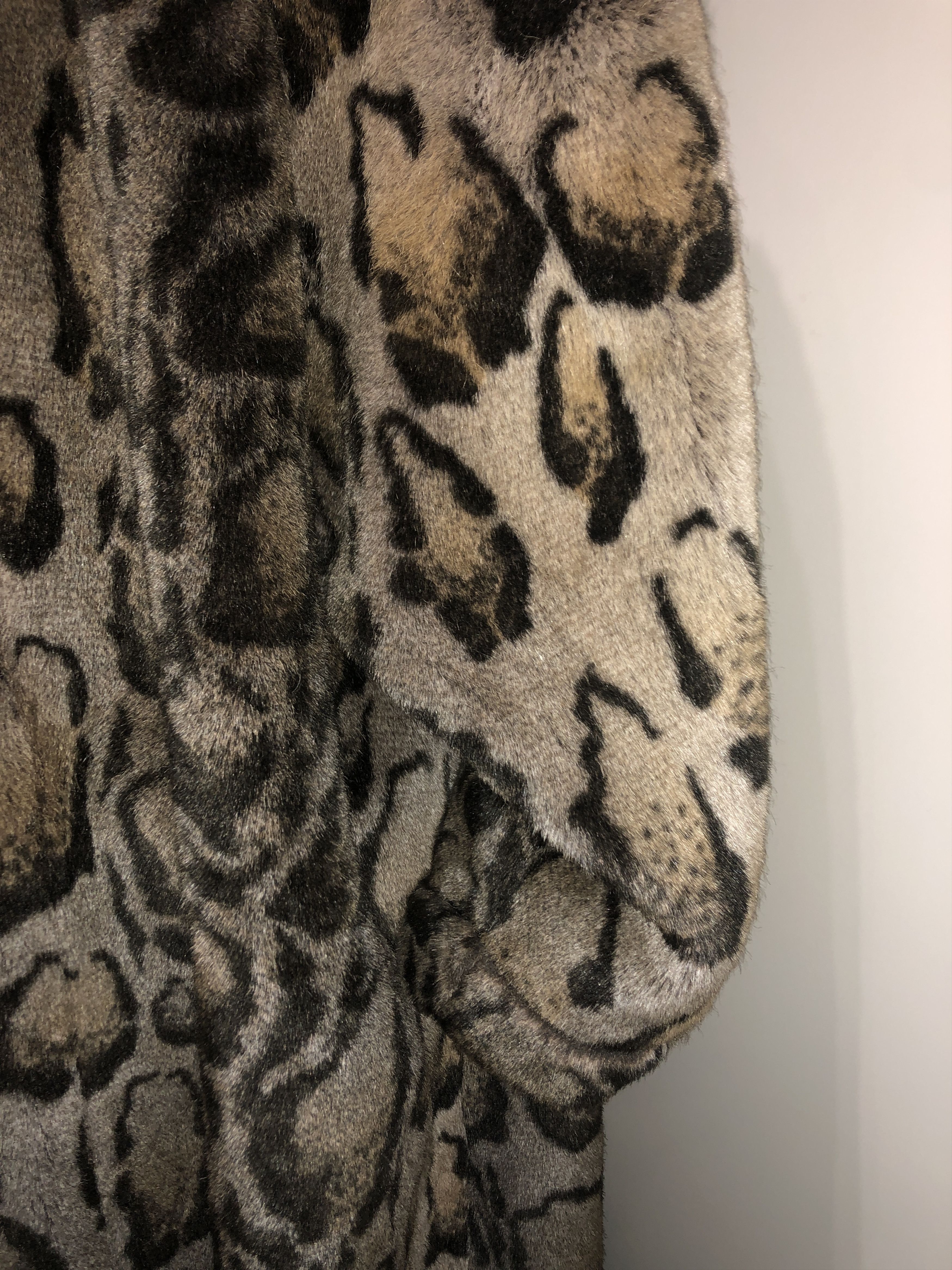 Calugi e Gianelli Animalier Wide Fake Fur Coat Size L / US 10 / IT 46 - 19 Thumbnail