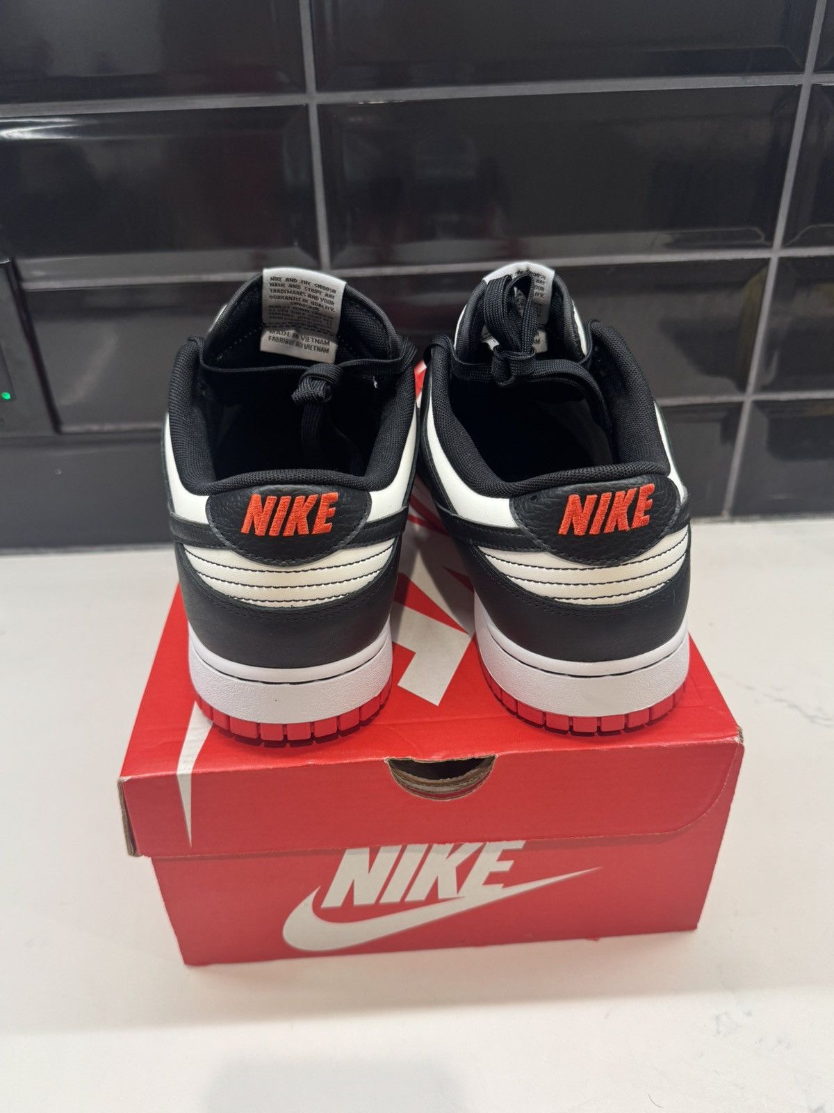 Nike Nike Dunk Low EMB Chicago Sneakers – Sail Black Chile Red 13 Size US 13 / EU 46 - 11 Thumbnail