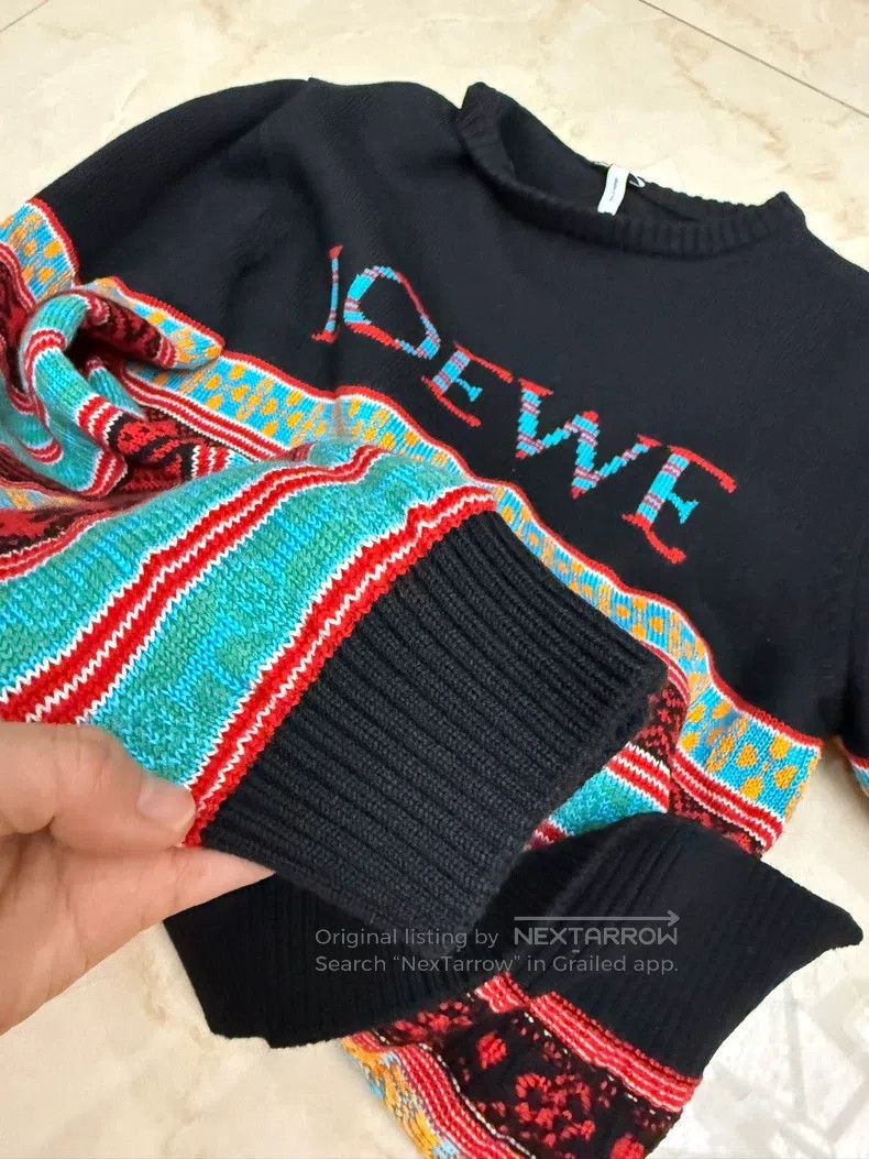 Loewe Loewe Fair Isle Sweater, Size 47 Chest, 64 Length, 99 New, Size US S / EU 44-46 / 1 - 4 Thumbnail