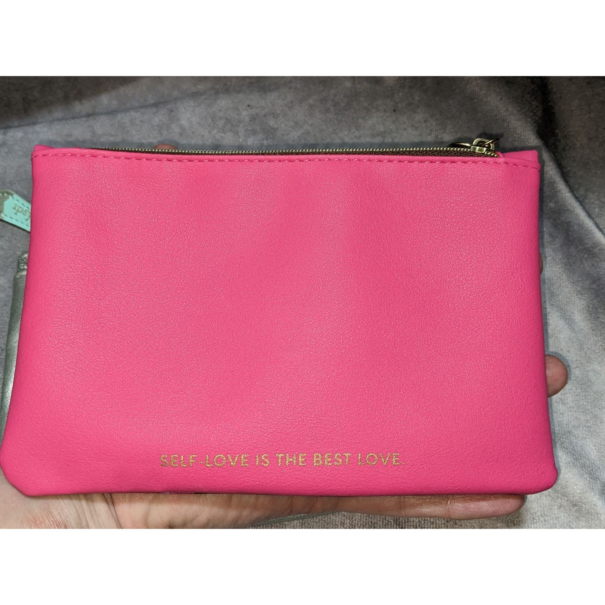 Other Ipsy Pink Swirl & Silver Glitter Zip Pouch Set Size ONE SIZE - 5 Thumbnail