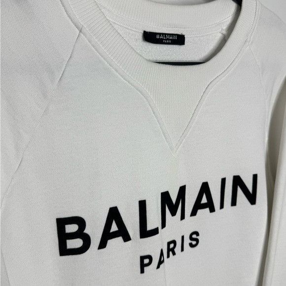 Balmain Balmain Paris Printed Sweatshirt White Men’s Medium Size US M / EU 48-50 / 2 - 3 Thumbnail