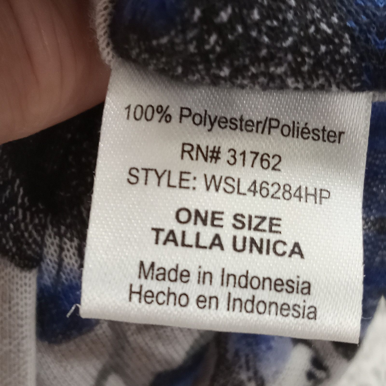 & Other Stories Woman's Scarf One Size Blue Grey Floral Polyester Size ONE SIZE - 3 Thumbnail