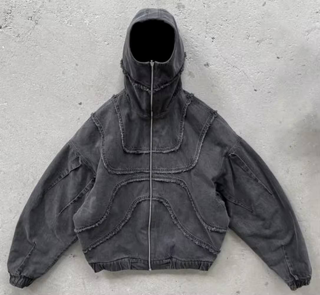 Japanese Brand × Vintage worn-out zip-up hoodie jacket. Size US L / EU 52-54 / 3 - 2 Thumbnail