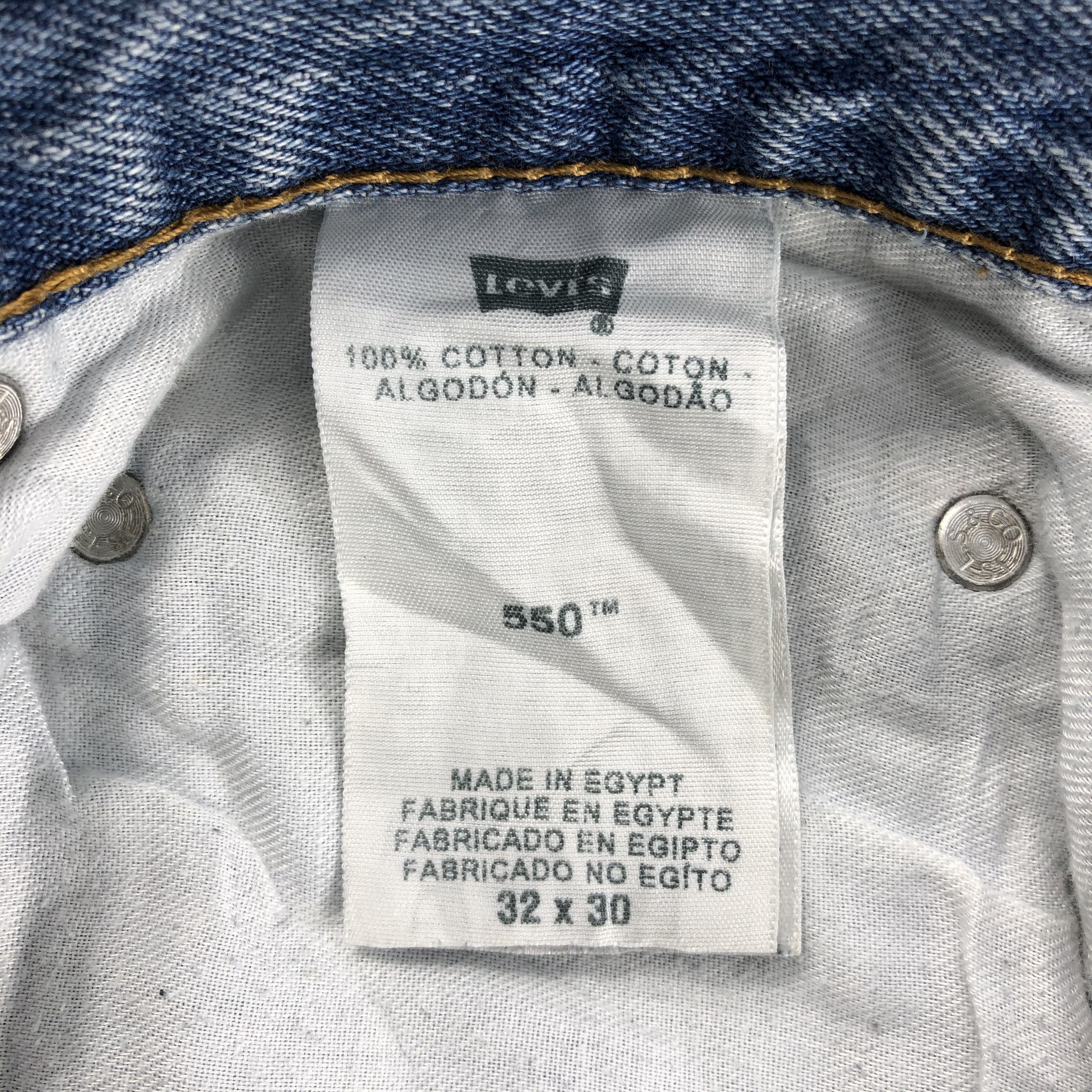 Levi's Vintage Levis 550 Jeans Stone Wash Distressed Hem KJ536 Size US 32 / EU 48 - 10 Thumbnail