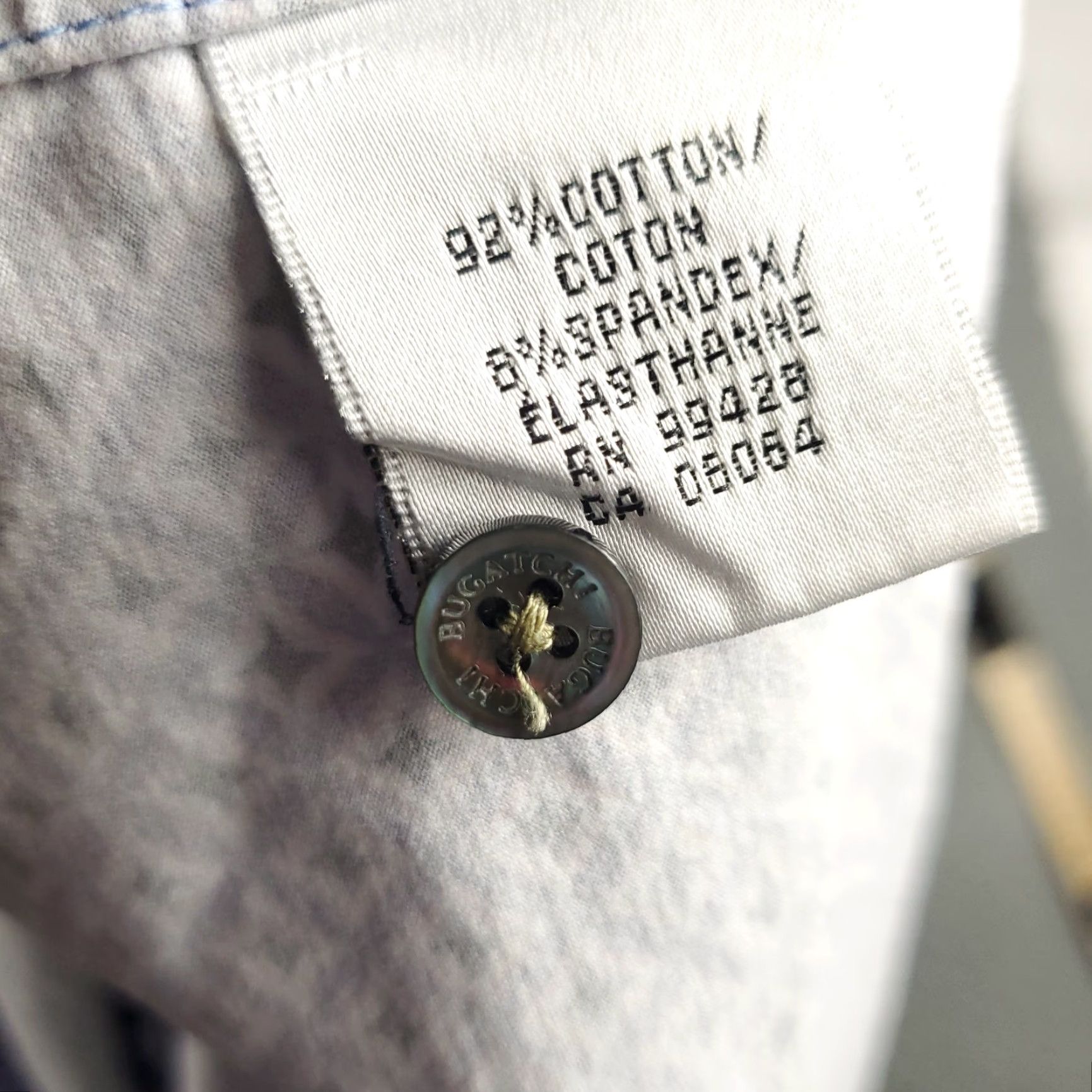 BUGATCHI Bugatchi Uomo Shirt Mens XL Purple Geometric Button Up Short Sleeve Size US XL / EU 56 / 4 - 8 Thumbnail
