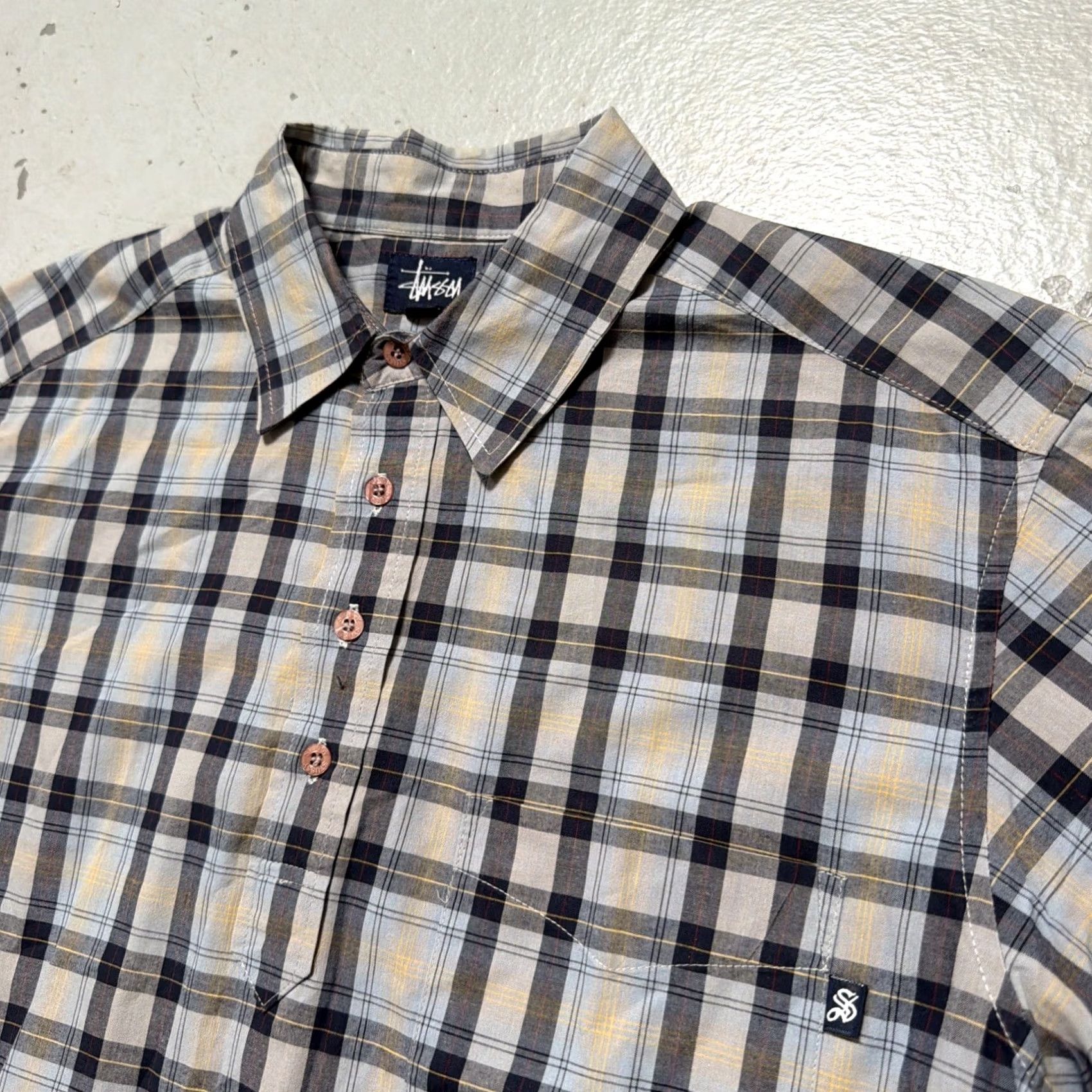 Vintage Vintage Stussy Plaid Flannel Pullover Button Shirt Made USA Skate Streetwear L (L) Size US L / EU 52-54 / 3 - 2 Thumbnail