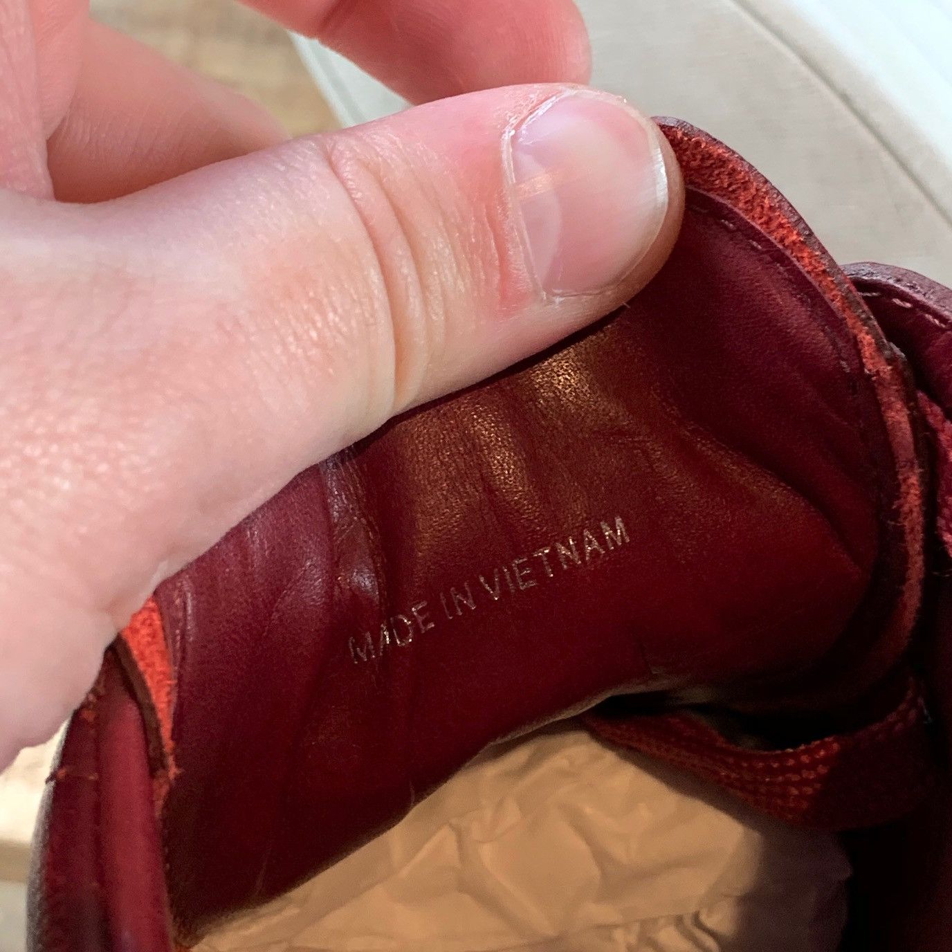 Prada Prada Saffiano Red Leather Low-Top Sneakers Size US 7 / EU 40 - 10 Thumbnail
