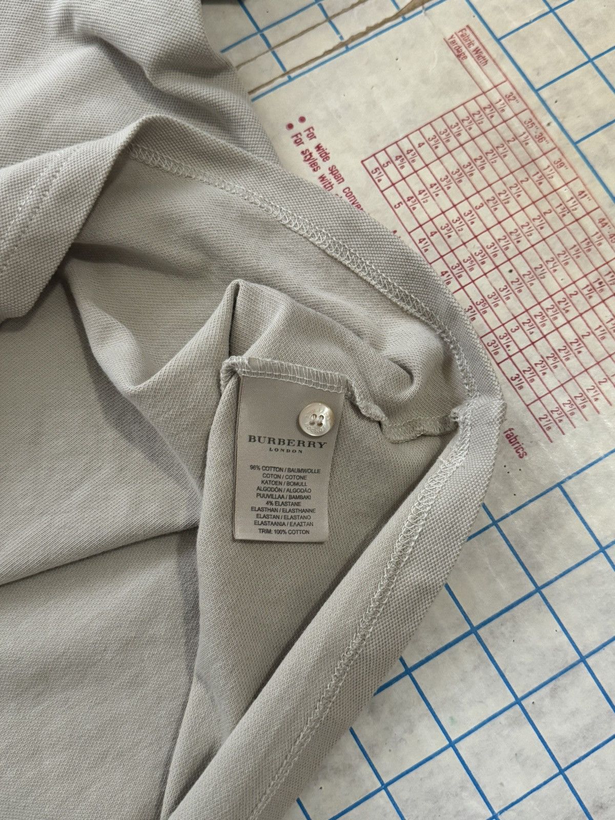 Burberry Burberry Short Sleeve Polo Shirt Women’s Large Tan Color Size L / US 10 / IT 46 - 6 Thumbnail
