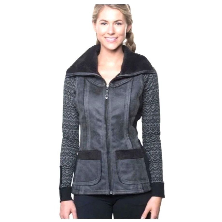 Kuhl NWT KUHL Women's S Raven Gray Black Dani Sherpa Vest Italian Size S / US 4 / IT 40 - 3 Thumbnail
