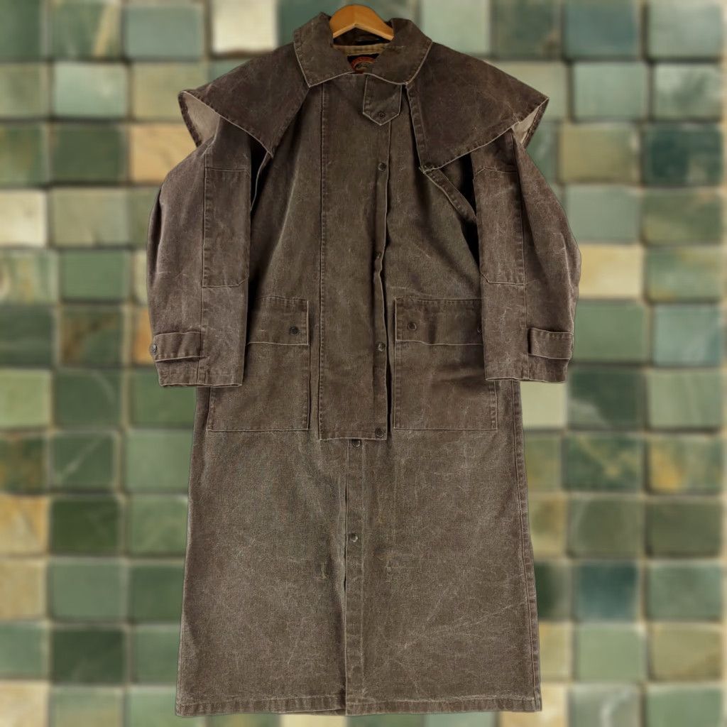 Vintage Australian Outback Duster Trench Coat Made Canada Brown Mens M Coat Mens Brown Trench Coat M Australian Outback Collection Size US M / EU 48-50 / 2 - 1 Thumbnail