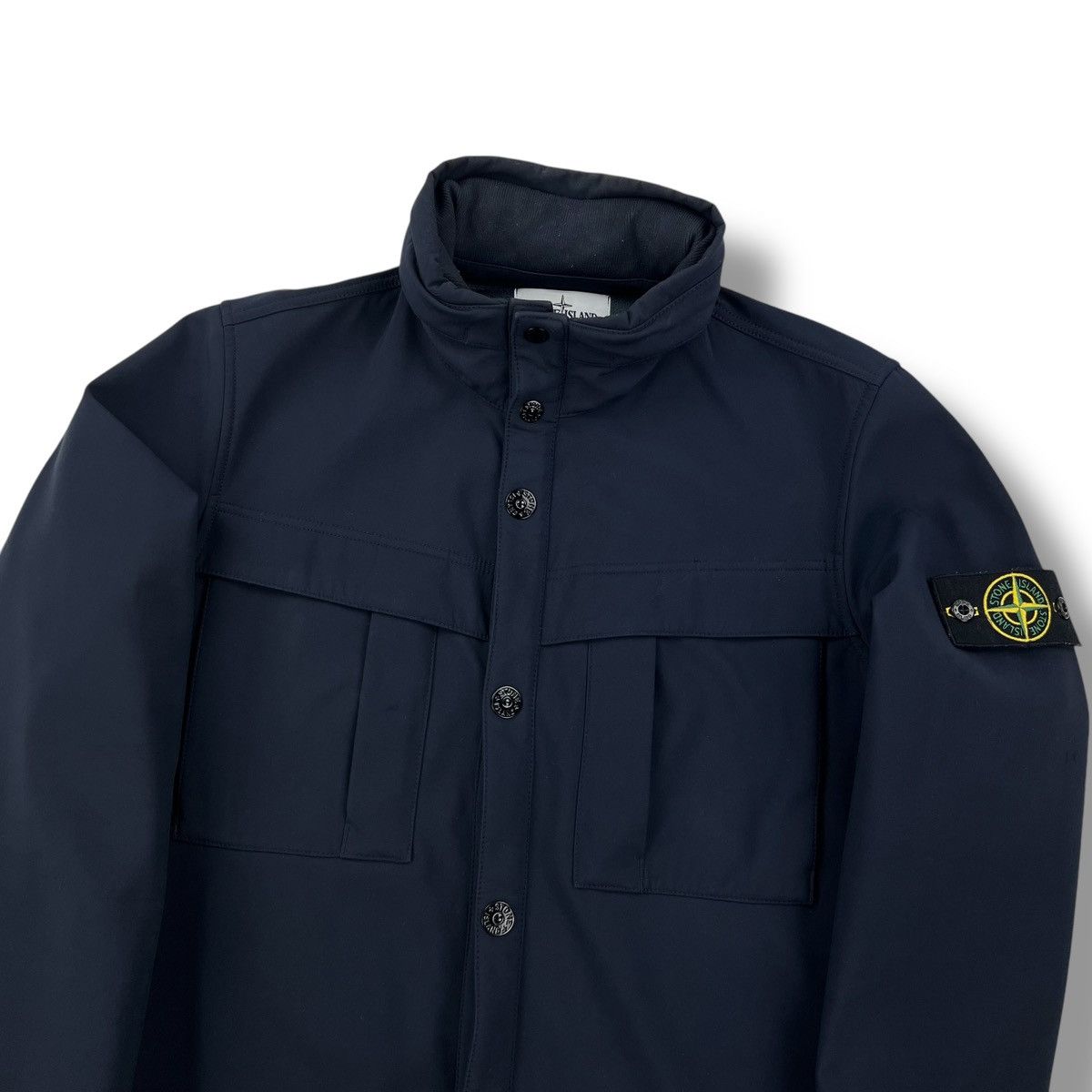 Stone Island Stone Island Navy Soft Shell-R Jacket Size US M / EU 48-50 / 2 - 1 Thumbnail