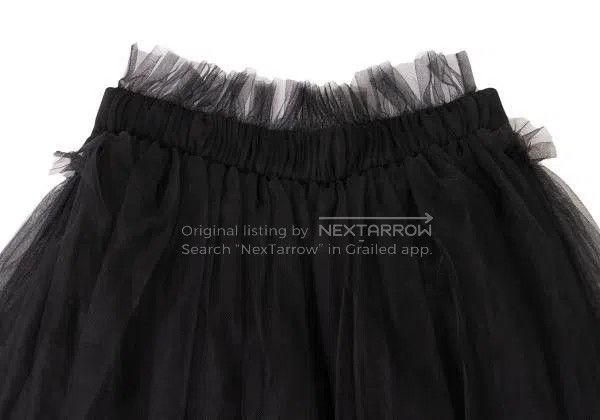 Comme des Garcons Comme Des Garcons size M Black Retro Tulle Skirt Size 22" - 4 Thumbnail