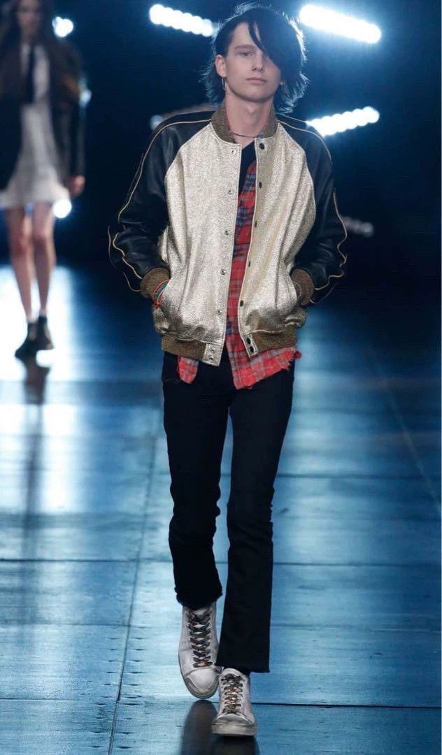 Saint Laurent Paris Saint Laurent 16 SS runway style camouflage painted shoelac Size US 7 / EU 40 - 8 Thumbnail