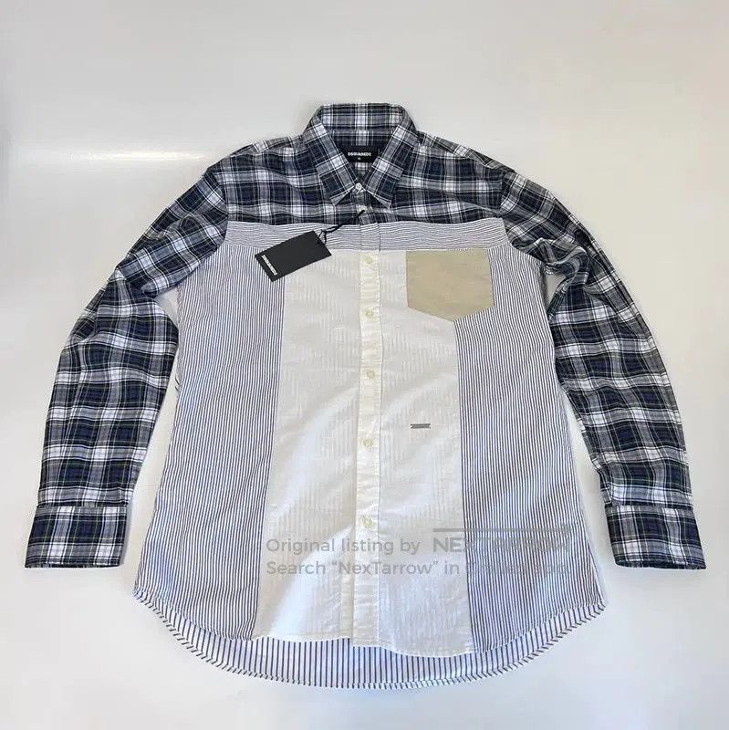 Dsquared2 DSQUARED2 Multicolored Long Sleeve Cotton Shirt . Size US S / EU 44-46 / 1 - 1 Thumbnail